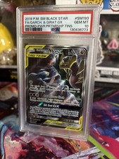 2019 POKEMON SM BLACK STAR PROMO #SM193 FULL ART/GARCHOMP & GIRATINA GX PSA 10