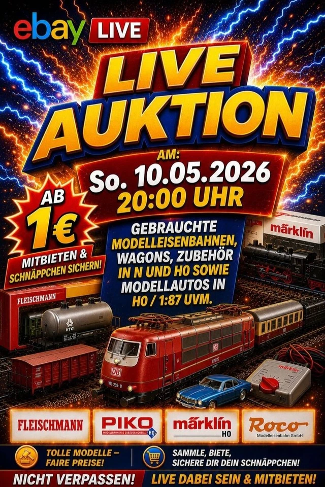 Gebrauchte Modelleisenbahnen, Wagons, Zubehör N/H0 und Modellautos 1:87