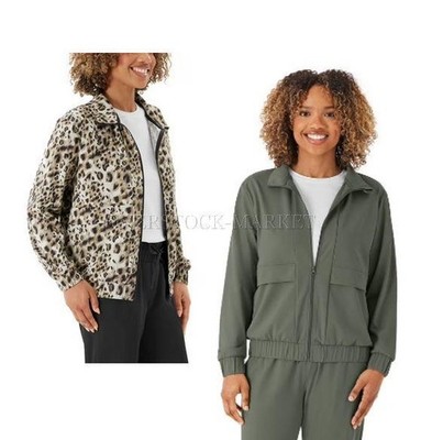 NEW! WOMEN'S MEMBER'S MARK FULL ZIP LIGHTWEIGHT STRETCH TRAVEL JACKET! VARIETY