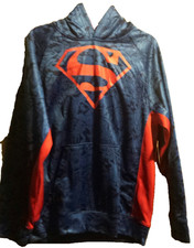 DC COMICS Big Boys' Fleece Pullover Hood SUPERMAN 2XL 18 NEW GC1