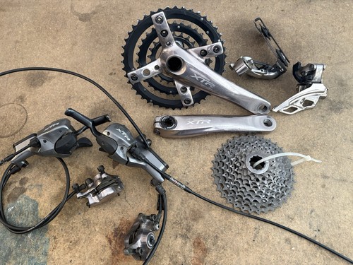 Shimano XTR M960 Complete Group 3 x 9 Speed Shifters, Cranks, Derailleurs, Etc
