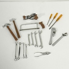 Marx Pocket Tools Metal Miniature Tool Set Of 18 Handyman  s Kit Vintage