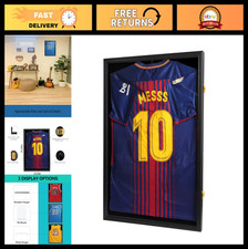 Lockable Jersey Display Case - Shadow Box for Football, Hockey, Soccer, Basketba