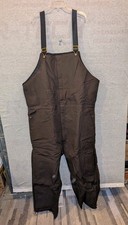 V.F. Imagewear Insulated Bib Overalls 3XL BROWN Quilt Lined Not-Worn 