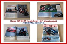 Honda CBR 900 RR Fireblade mit 152PS Literaturpaket - 4 komplette Zeitschriften