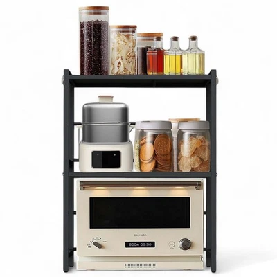 Verstellbares Küchenregal Arbeitsplatte Stehend 3 Stufig 40-64 cm Regal Küche - Bild 1 von 4