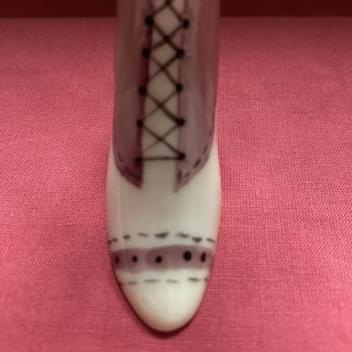 Vintage Limoges Women’s Boot Trinket Box France - Afbeelding 6 van 10