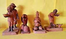 Vintage Handcrafted African (Nigerian) Thorn Wood Villagers' Daily Chores