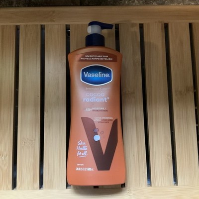 Vaseline Cocoa Radiant Body Lotion with 48H Moisture, 20.3 oz