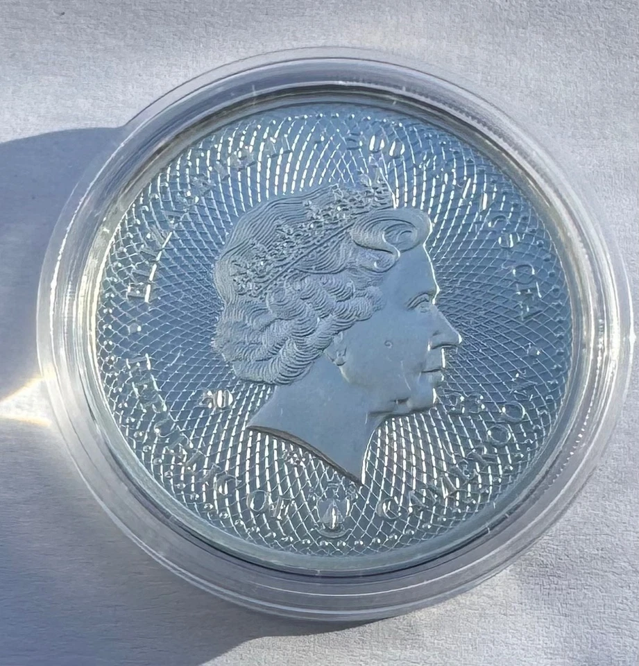 2023 Cameroon Hawksbill Sea Turtle Tortoise Silver Color Coin Caribbean Wildlife - Image 4 of 4