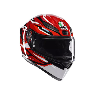 Motorradhelm Integral AGV K1 S Lion Schwarz Rot Black Red White E22.06 Sport