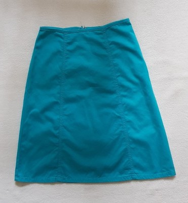 H&M Rock Gr. 34 in Türkis aus 90er Jahren vintage ausgestellter Rock 100% Cotton
