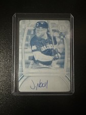 2025 Topps Tribute Baseball Jhonkensy Noel Cyan Printing Plate Auto 1/1 RC 🔥