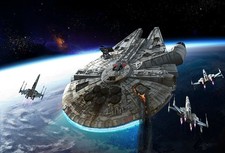 Star Wars millennium falcon science fiction Custom Gaming Mat Desk 3822