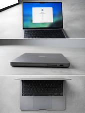 Apple MacBook Pro 14 Zoll Grau Laptop Touch ID, beleuchtete QWERTZ, USB-C