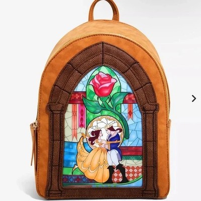 Danielle Nicole Disney Beauty and the Beast Stained Glass Arch Mini Backpack