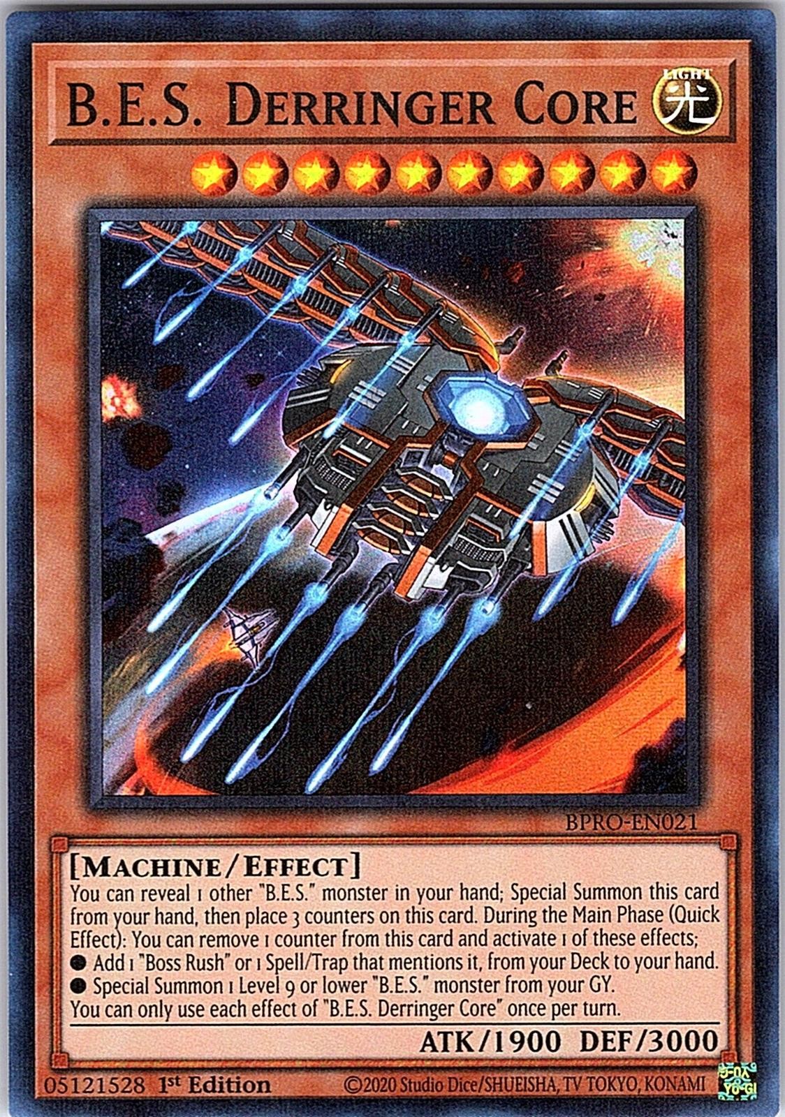 B.E.S. Derringer Core BPRO-EN021 Super Rare Burst Protocol Yu-Gi-Oh Near Mint