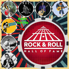 CHUCK BERRY - ROCK & ROLL HALL OF FAME - COLLECTABLE COIN SET (7)