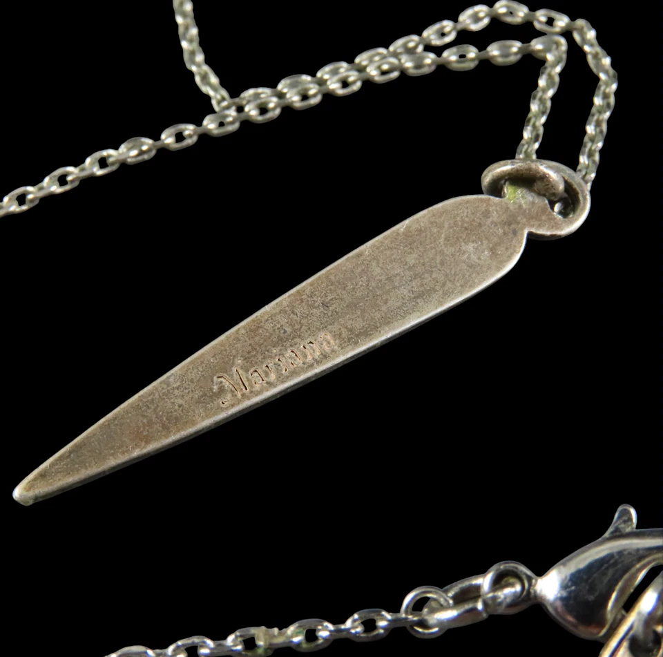 Collar Cadena MARIANA CRISTAL DE SWAROVSKI Daga Spike Colgante AZUL CHAMPÁN Foto 3 de 4