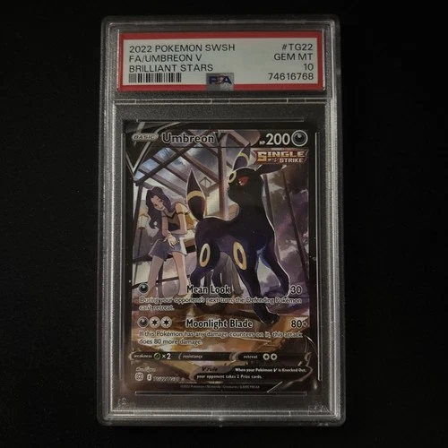 Pokemon Umbreon V TG22/TG30 Trainer Gallery Brilliant Stars PSA 10 Gem Mint