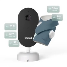 Owlet Dream Duo 3rd Gen Baby Sock Monitor 2K Camera Bedtime Blue