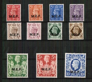 M.E.F. 1943/47 SG M11/M21 Mounted Mint Cat £90