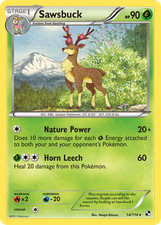 SAWSBUCK Pokemon BLACK & WHITE 14/114 RARE NM/M on eBay