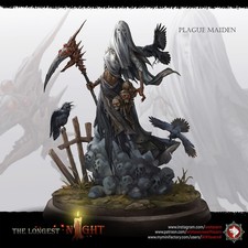 Plague Maiden by White Werewolf Tavern  D D  DnD  Print on Demand