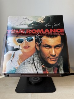 True Romance Hand Signed Laserdisc Tarantino Walken Slater Arquette