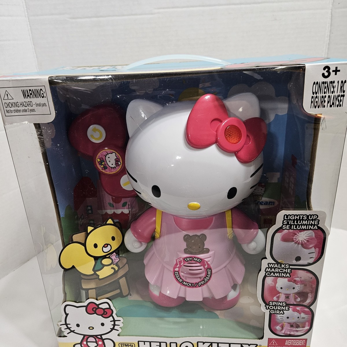 Hello Kitty Walk With Me RC Radio Control Figure Jada Toys Lights