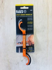 New Klein Tools Offset Locknut Wrench Set .5 .75 1”
