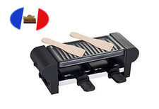 Raclette Appareil 2 personnes et Grill -  Machine + Poêlons et Spatules