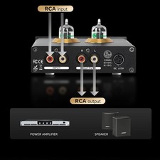 Vacuum Tube Phono Preamp HiFi Stereo Preamplifier Head Amplifier Headphone Amp