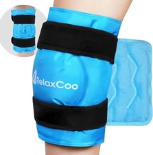 XXL Knee Ice Pack Wrap around Entire Knee after Surgery, Reusable Gel Ice Pack f