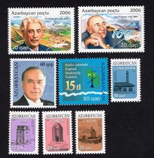 Azerbejdżan 2006 Znaczki Mi#624A-6A, 642-3, 659-60, 663A MNH CV=11,1$