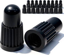 Black Presta Valve Caps 20 Pack Dust Air Stem Covers For Mtb Road Bike