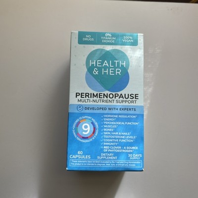 Health & Her Perimenopause Multi-Nutrient Support 60 Capsules Exp 2027+