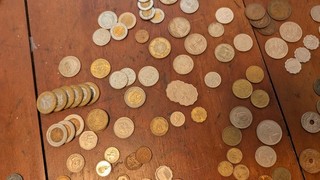 Lotto monete mondiali 2 3 libbre cartamoneta • 53 paesi • anni 20 90 • NO RISERVA