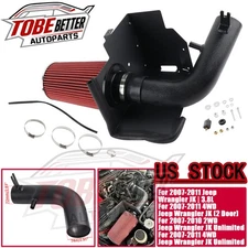 For Jeep Wrangler JK 3.8L Unlimited 2/4WD 2007-11 Cold Air Intake Pipe Kit 10554