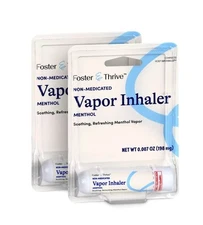 2 Pack Compares To Vicks Vapor Inhaler Non Medicated Nasal Decongestant 0.007 oz