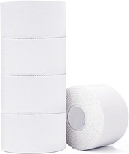 Athletic Tape,5 Pack White Sports Tape,Very Strong No Sticky Residue
