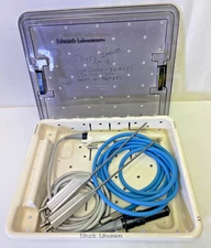 Smith & Nephew Trivex Shaver Light Cord & 2 Illuminators w/ Sterilization Case