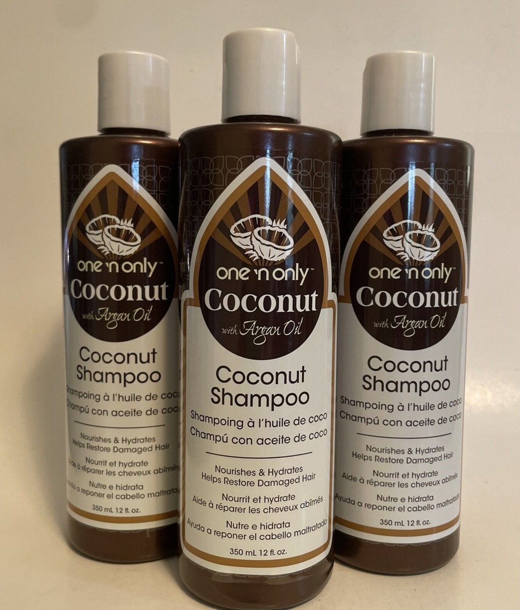 3 One 'N Only Coconut with Argan Oil Coconut Shampoo 12 oz each | eBay