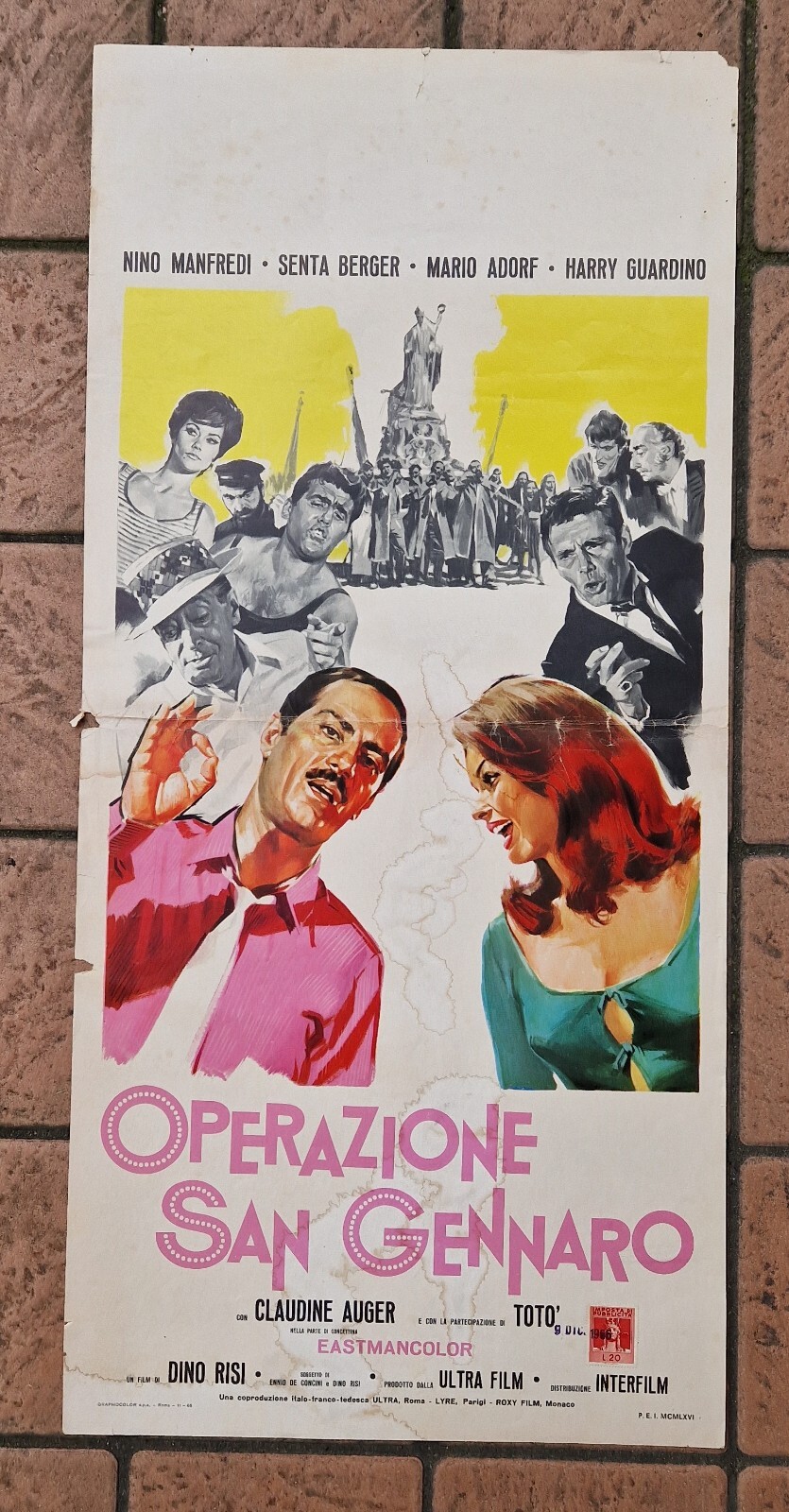 Locandina originale film Operazione San Gennaro (1967) - Regia di Dino Risi