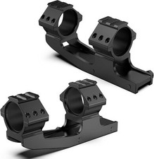 One Piece Cantilever Dual Rings 1inch / 30mm Picatinny Scope Mount Rifle Mount