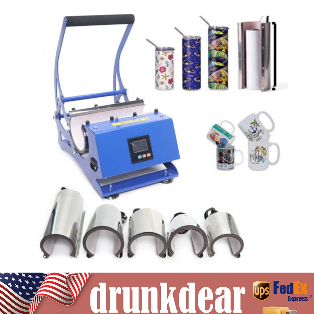 Tumbler Mug Heat Press Machine Mug Cup Bottle Cup Baking Sublimation Press 110 V