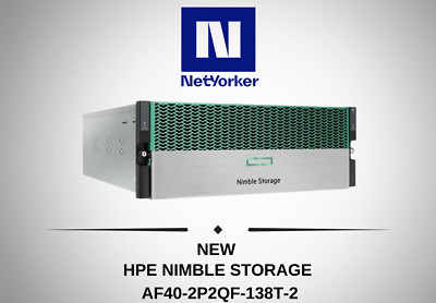 HPE Nimble Storage AF40-2P2QF-138T-2 All Flash 138TB /24x1.92, 24x3.84 SSD AF40