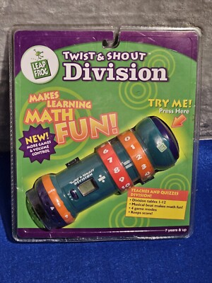 LEAP FROG TWIST & SHOUT MULTIPLICATION  AGES 7-10 TALKING LEARNING TOY FUN - NEW