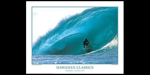 BANZAI PIPELINE Hawaii Surfing Action POSTER Gallery Print by
