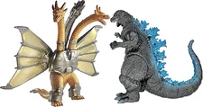 Brand New 2pcs Mecha King Ghidorah 1954 65th Anniversary Godzilla Toys Figures